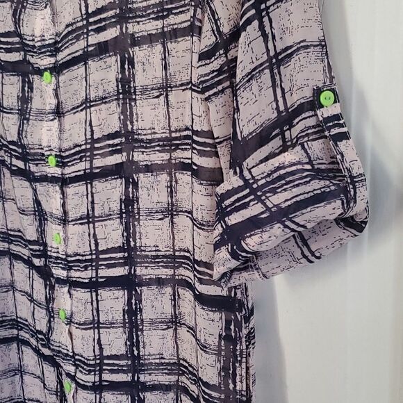 Anthropologie Esley Sheer Button Down Top - Picture 5 of 8